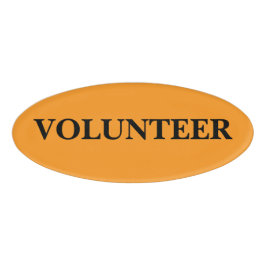 Etiqueta De Nombre Insígnia Magnética - Voluntario
