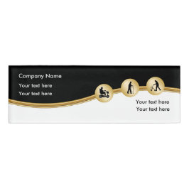 Etiqueta De Nombre Insignias conocidas del empleado del negocio de la