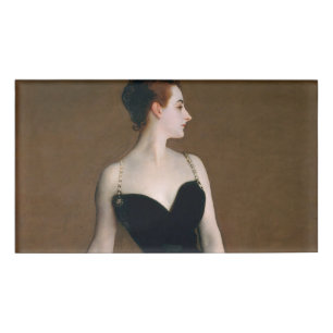 Etiqueta De Nombre John Singer Sargent Madame X Retrato Malhumorado