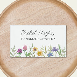 Etiqueta De Nombre Joyería Floral 