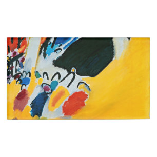 Etiqueta De Nombre Kandinski Impresión III Concierto Pintura Abstract