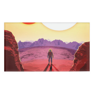 Etiqueta De Nombre Kepler Space Travel Destination Planet Adventure