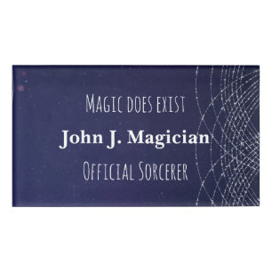 Etiqueta De Nombre La magia existe en el Personalizado oficial del he