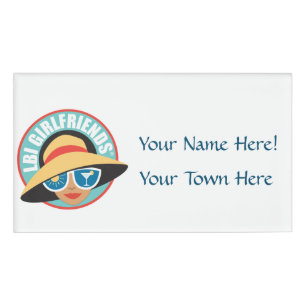 Etiqueta De Nombre LBIG Rectangular Nombre magnético