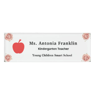 Etiqueta De Nombre Logo del profesorado School Employers Business Sta