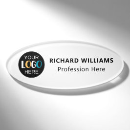 Etiqueta De Nombre Logotipo comercial Identificación personalizada de