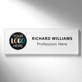 Etiqueta De Nombre Logotipo comercial Identificación personalizada de