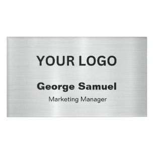 Etiqueta De Nombre Logotipo comercial simple Nombre Designación
