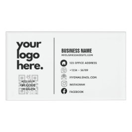 Etiqueta De Nombre Logotipo de diseño de tarjeta de visita corporativ