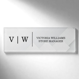 Etiqueta De Nombre Logotipo de la empresa del empleado Imperdible mag