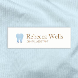 Etiqueta De Nombre Logotipo Dental Assistant Dentioth