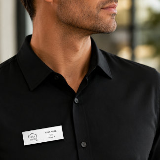 Etiqueta De Nombre Logotipo magnético profesional simple moderno