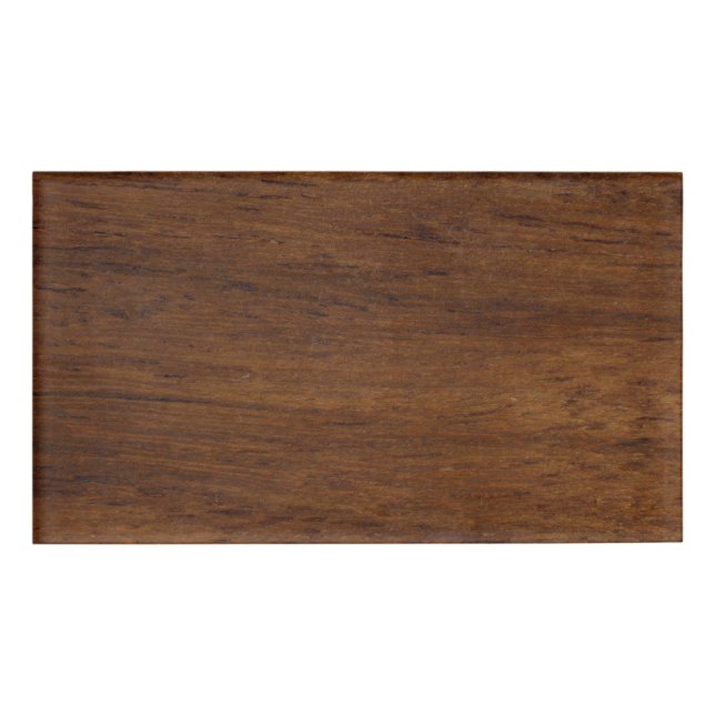 Etiqueta De Nombre Madera Plancha Llanura Textura Lumbar (Anverso)