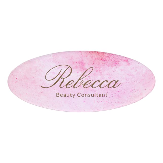 Etiqueta de nombre magnético del personal del empl (Anverso)