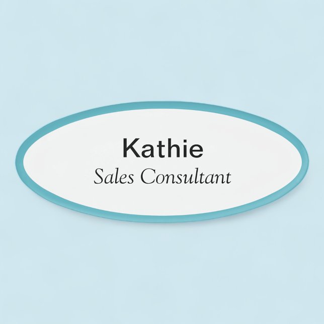 Etiqueta de nombre magnético Oval (MISOOK Acrylic Oval Name Tag Magnetic)