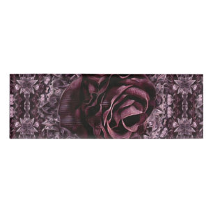 Etiqueta De Nombre Mandala de rosa 