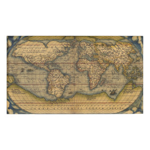 Etiqueta De Nombre Mapa Mundial Viaje Antiguo Ortelius Europa