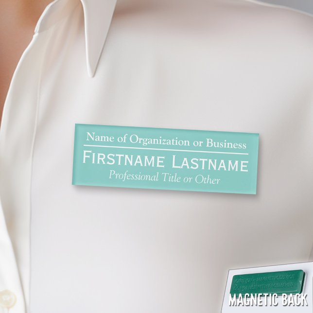 Etiqueta De Nombre Marca de nombre personalizado - Organización o Igl (Custom Name Tag - Personalize )