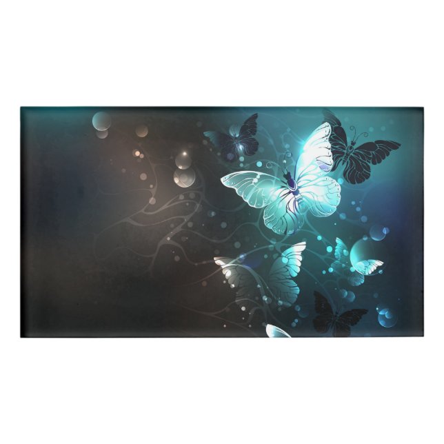 Etiqueta De Nombre Mariposas nocturnas (Anverso)
