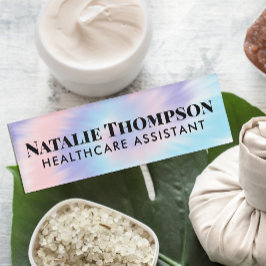 Etiqueta De Nombre Médica de enfermería partera Hospital Cute Tie Dye