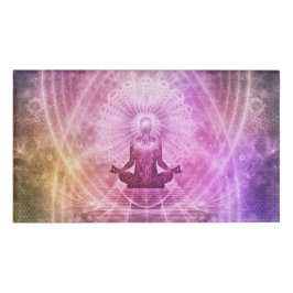 Etiqueta De Nombre Meditación espiritual del yoga Zen Colorful