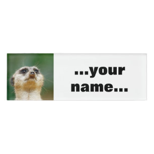 Etiqueta De Nombre Meerkat 012