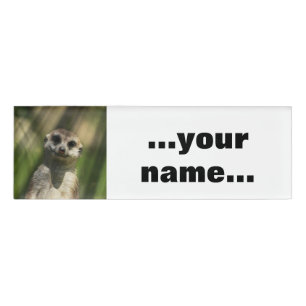 Etiqueta De Nombre Meerkat 034