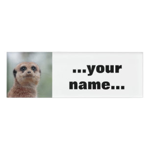 Etiqueta De Nombre Meerkat 036