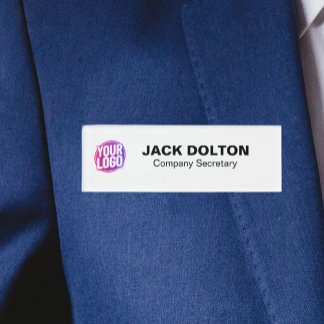 Etiqueta de nombre metálico de personalizable para