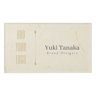 Etiqueta De Nombre Minimal Name Badge | Elegant Magnetic Acrylic Name