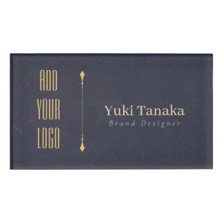 Etiqueta De Nombre Minimal Name Badge | Elegant Magnetic Acrylic Name