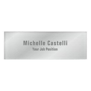 Etiqueta De Nombre Minimalista Creativo Útil Durable Simple