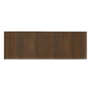 Etiqueta De Nombre Mirada de madera de bambú del grano de Brown de l