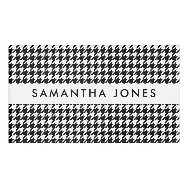 Etiqueta de nombre moderna (Anverso)