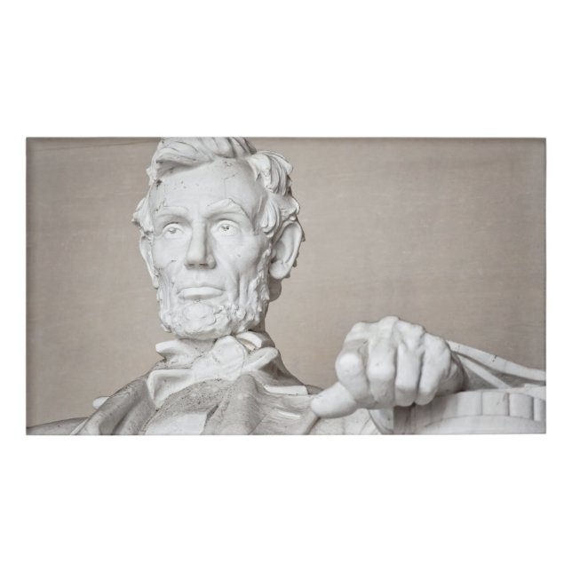 Etiqueta De Nombre Monumento a Lincoln (Anverso)