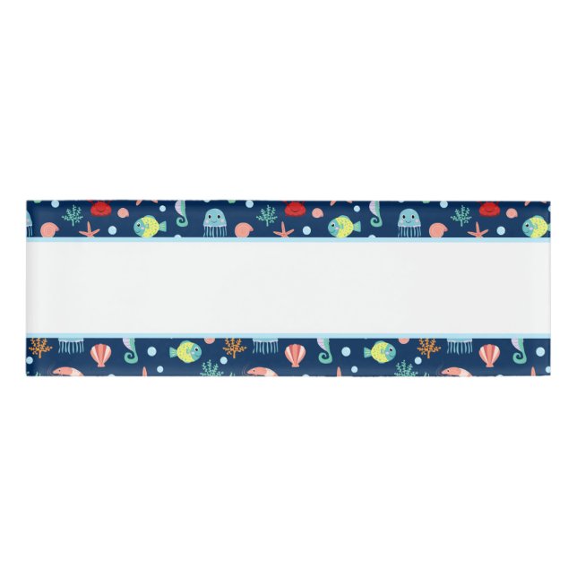 Etiqueta De Nombre Mundo del Mar (Anverso)