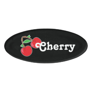 Etiqueta De Nombre Nombre de la cereza