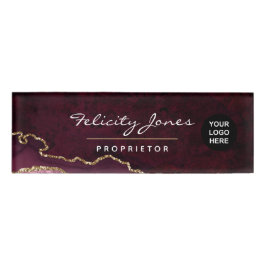 Etiqueta De Nombre Nombre de Piedra Preciosa del Agante de Geodo de B