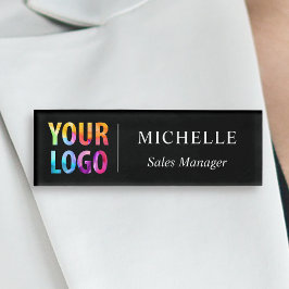 Etiqueta De Nombre Nombre del personal del personalizado Logotipo Emp