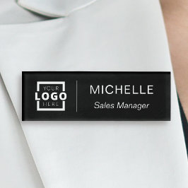 Etiqueta De Nombre Nombre del personal del personalizado Logotipo Emp