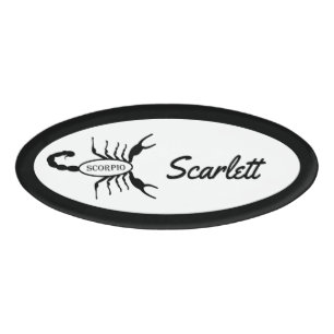 Etiqueta De Nombre Nombre personalizado de la estrella de escorpión n