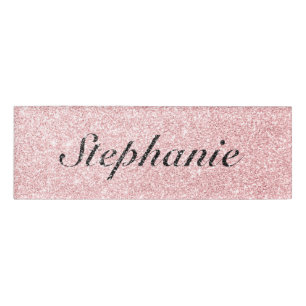 Etiqueta De Nombre Nombre Personalizado Estilo De Espuma Purpurina Ro