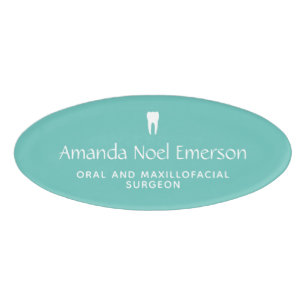Etiqueta De Nombre Oficina dental