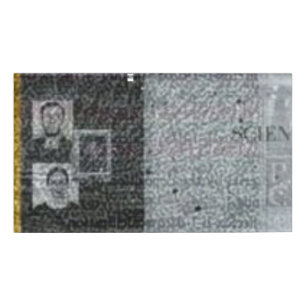 Etiqueta De Nombre P.C. Pieza de la tarjeta holográfica Canva Borrad