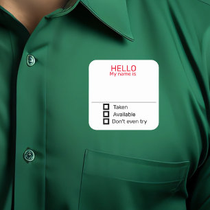 Etiqueta de Nombre para Fiesta Divertida Insignia 