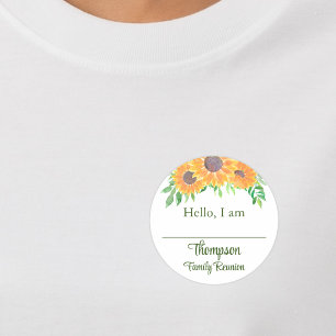 Etiqueta de Nombre para Reunión Familiar de Giraso