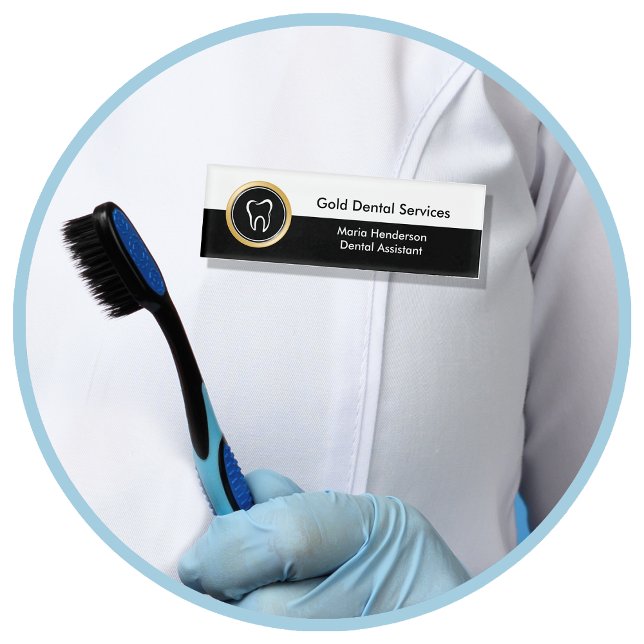 Etiqueta De Nombre Personal Dentista (Subido por el creador)