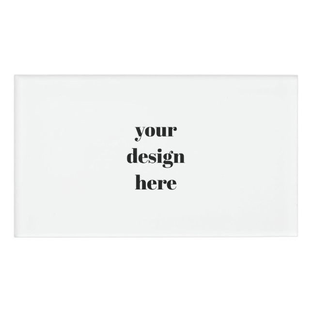 Etiqueta De Nombre Personalización o Personalizar (Anverso)