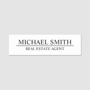 Etiqueta de nombre personalizada profesional