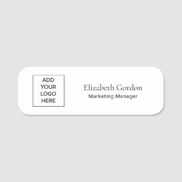 Etiqueta de nombre personalizada Profesional Minim